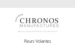 Chronos Manufactures Mathieu Legrand Fleurs Volantes Instruction Manual предпросмотр