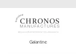 Chronos Manufactures Mathieu Legrand Galantine Instruction Manual предпросмотр