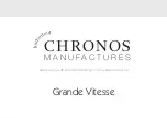 Chronos Manufactures Mathieu Legrand Grande Vitesse Instruction Manual предпросмотр