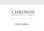 Chronos Manufactures Mathieu Legrand Mille Cailloux Instruction Manual предпросмотр