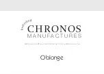 Предварительный просмотр 1 страницы Chronos Manufactures Mathieu Legrand Oblonge Instruction Manual