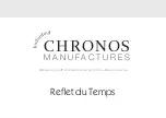 Предварительный просмотр 1 страницы Chronos Manufactures Mathieu Legrand Reflet du Temps Instruction Manual