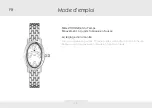 Предварительный просмотр 16 страницы Chronos Manufactures Mathieu Legrand Reflet du Temps Instruction Manual