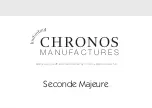 Chronos Manufactures Mathieu Legrand Seconde Majeure Instruction Manual предпросмотр