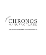 Предварительный просмотр 1 страницы Chronos Manufactures Richtenburg Apia R11700 Instruction Manual / International Guarantee