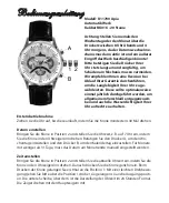 Предварительный просмотр 5 страницы Chronos Manufactures Richtenburg Apia R11700 Instruction Manual / International Guarantee