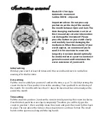 Предварительный просмотр 9 страницы Chronos Manufactures Richtenburg Apia R11700 Instruction Manual / International Guarantee