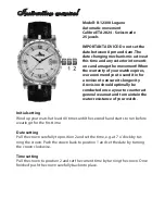 Preview for 9 page of Chronos Manufactures Richtenburg R-12300 Lugano Instruction Manual / International Guarantee