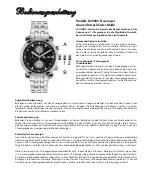 Предварительный просмотр 5 страницы Chronos Manufactures Richtenburg Stavanger R20900 Instruction Manual