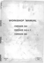 Предварительный просмотр 1 страницы Chrysler 160 Workshop Manual