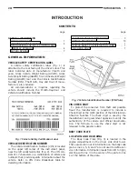 Предварительный просмотр 3 страницы Chrysler 1997 Stratus Convertible LHD Service Manual