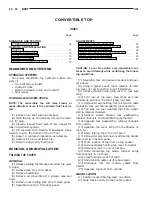 Preview for 1086 page of Chrysler 1997 Stratus Convertible LHD Service Manual