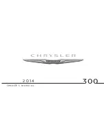 Предварительный просмотр 1 страницы Chrysler 200 Convertible 2014 User Manual