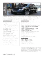 Preview for 1 page of Chrysler 200 Convertible Specifications