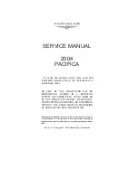 Chrysler 2004 Pacifica Service Manual предпросмотр