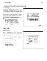 Предварительный просмотр 4 страницы Chrysler 2005 Crossfire SRT6 Service Manual