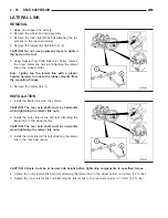 Предварительный просмотр 72 страницы Chrysler 2005 Crossfire SRT6 Service Manual