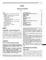 Preview for 1776 page of Chrysler 2005 Sebring Service Manual