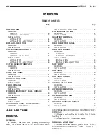 Preview for 1858 page of Chrysler 2005 Sebring Service Manual