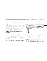 Preview for 115 page of Chrysler 2007 Sebring Sedan Instruction Manual