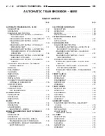 Preview for 1 page of Chrysler 48RE Manual