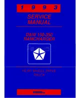 Chrysler DODGE AD100 1993 Service Manual preview