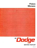 Chrysler Dodge Monaco 1966 Service Manual preview