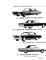 Preview for 3 page of Chrysler Imperial 1965 Service – Technical Manual