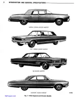 Предварительный просмотр 3 страницы Chrysler Imperial 300 1965 Service Manual