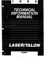 Chrysler laser 1990 Technical Information Manual предпросмотр