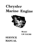 Предварительный просмотр 1 страницы Chrysler LM 318 Service Manual