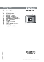 Preview for 1 page of Chubbsafes AlphaPlus User Manual