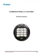 Preview for 1 page of Chubbsafes PRIMUS / E-LOCK PS600 Instruction Manual