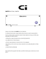 Предварительный просмотр 1 страницы ci C-100S Manual