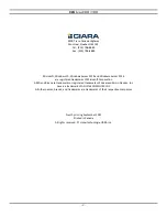 Preview for 2 page of Ciara Horizon D10500 User Manual