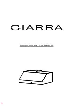 CIARRA CAS75206P Installation And User Manual предпросмотр