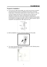 Preview for 8 page of CIARRA CAS75206P Installation And User Manual