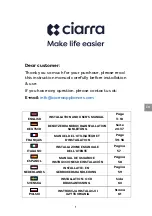 Предварительный просмотр 3 страницы CIARRA CBCS5913A Installation And User Manual