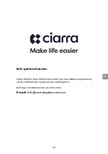 Предварительный просмотр 25 страницы CIARRA CBCS6125 Installation And User Manual