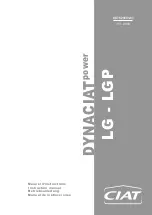 CIAT DYNACIATpower LG 1000 V Instruction Manual предпросмотр