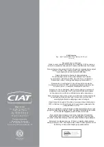 Preview for 128 page of CIAT MAJOR LINE Instruction Manual