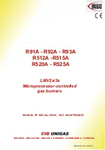 CIB UNIGAS R512A L Series Manual Of Installation - Use - Maintenance preview