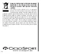 Preview for 27 page of CICLOSPORT CicloPuls CP 11 L Owner'S Manual