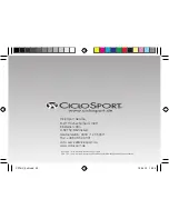 Предварительный просмотр 112 страницы CICLOSPORT Ciclopuls CP 16is Owner'S Manual