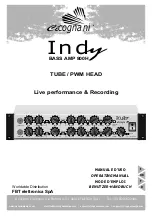 Preview for 1 page of Cicognani INDY BASS AMP 800H Operating Manual