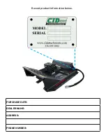 Preview for 2 page of CID XBC173060 Owner'S Manual