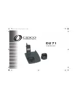 Cidco Communications D271 User Manual preview