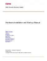 Предварительный просмотр 1 страницы Ciena 170-3930-900 Hardware Installation And Start-Up Manual