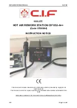 CIF 852-A++ Instruction Notice preview