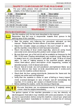 Preview for 9 page of CIFARELLI M1200US Instruction And Maintenance Manual